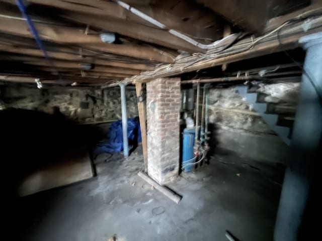 view of basement