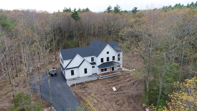 5 Red Oak Dr, Falmouth, ME 04105 - view of subject property featuring a heavily wooded area