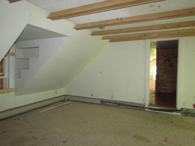 bonus room with vaulted ceiling