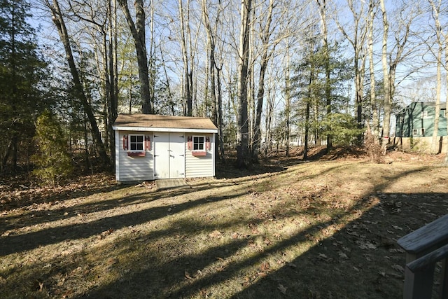 view of outdoor structure