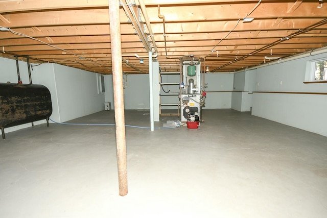 view of basement