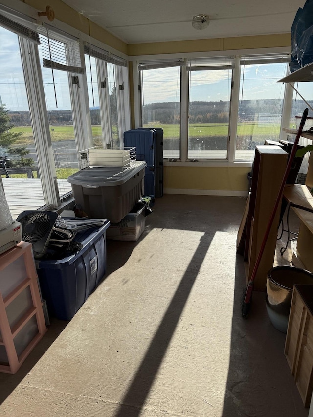 view of sunroom / solarium