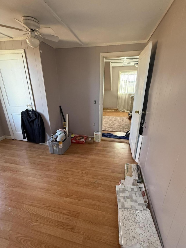 interior space featuring light wood finished floors