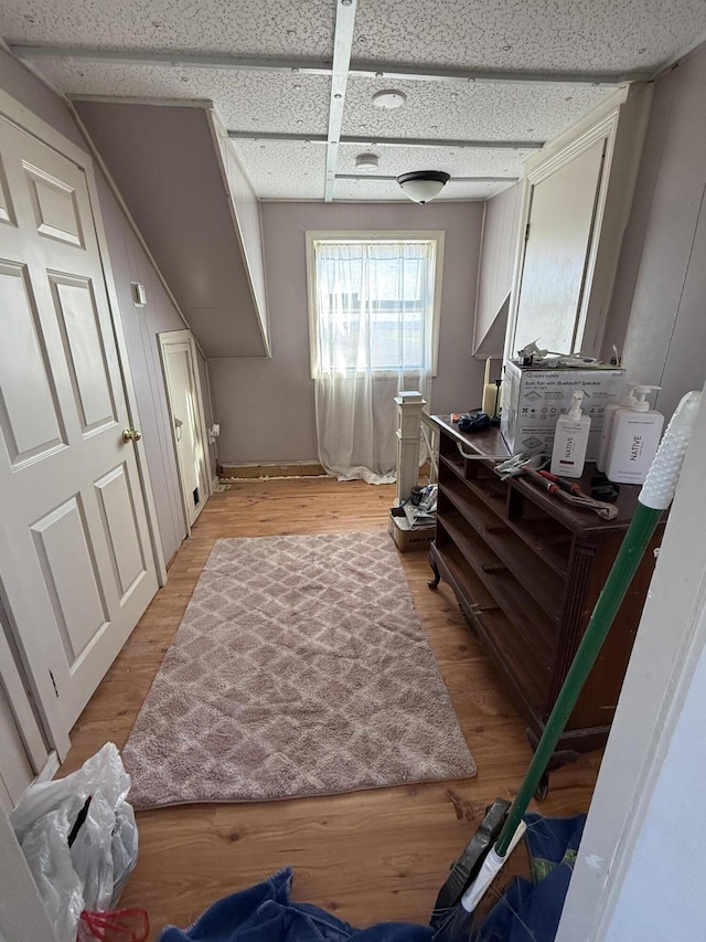 interior space featuring light wood finished floors