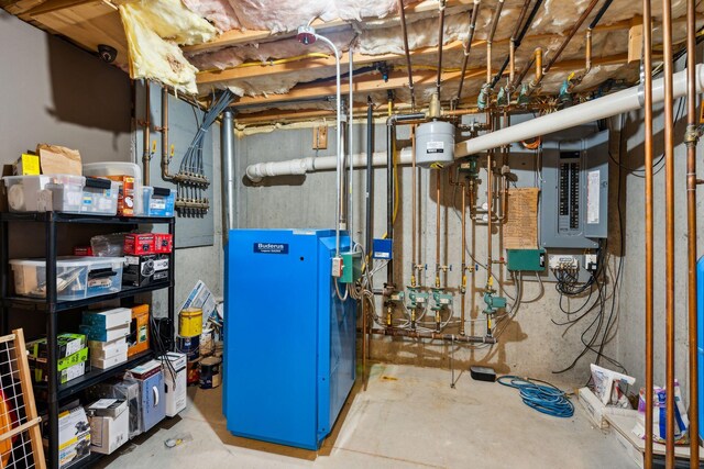 utility room featuring electric panel