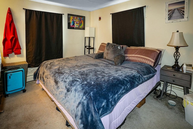 bedroom with carpet floors