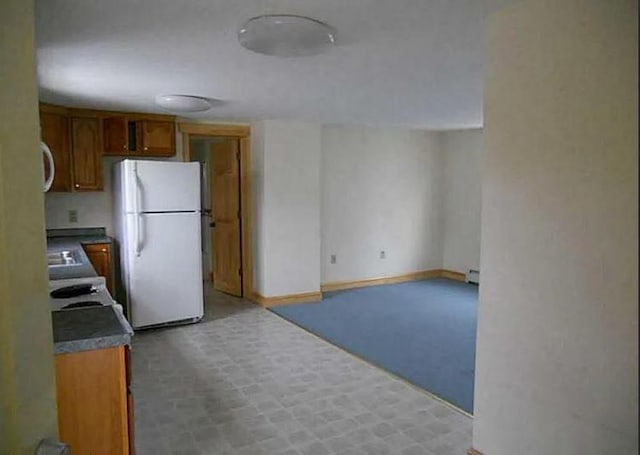 kitchen featuring white appliances