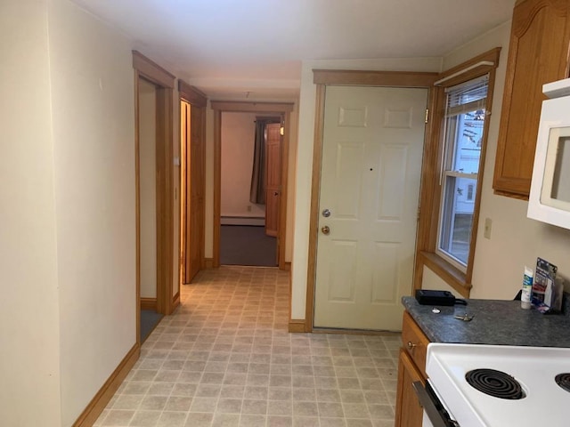 kitchen featuring baseboard heating