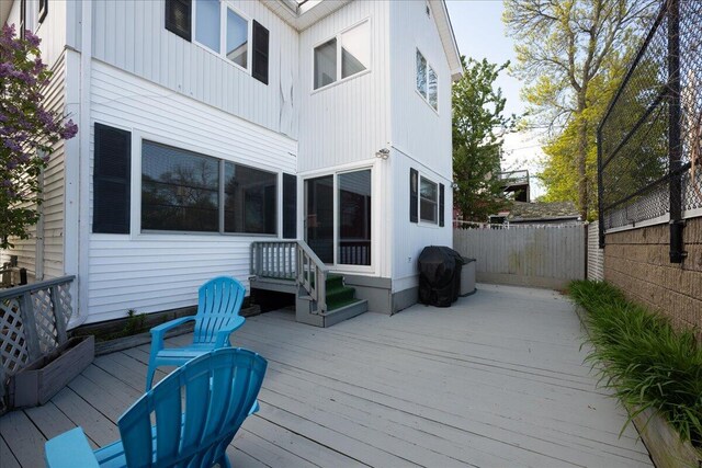 54 Greeley Ave, Bar Harbor, ME 04609 - view of deck
