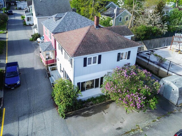 54 Greeley Ave, Bar Harbor, ME 04609 - aerial perspective of suburban area
