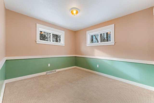 view of carpeted empty room