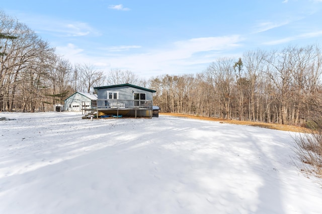 exterior space with a deck