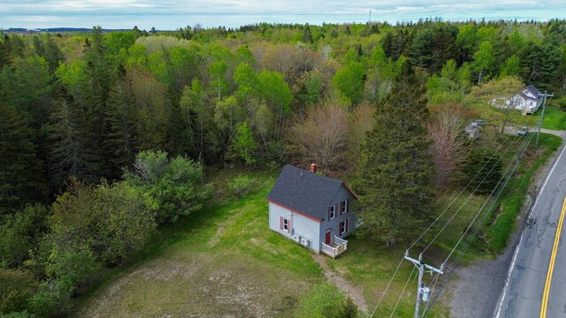 751 Kennedy Hwy, Milbridge, ME 04658 - view from above of property with a heavily wooded area