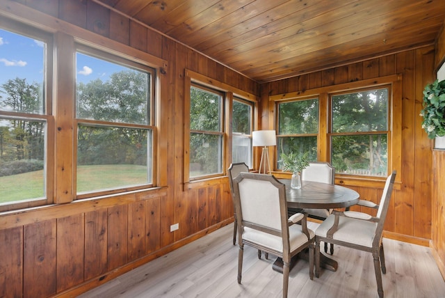 sunroom featuring a wealth of natural light