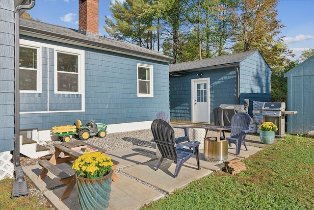 view of patio / terrace featuring area for grilling