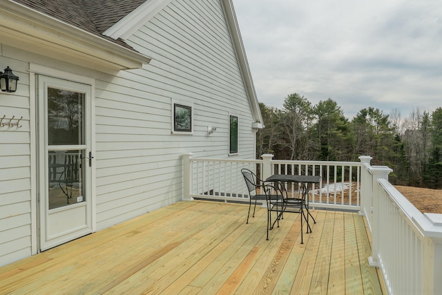view of wooden terrace