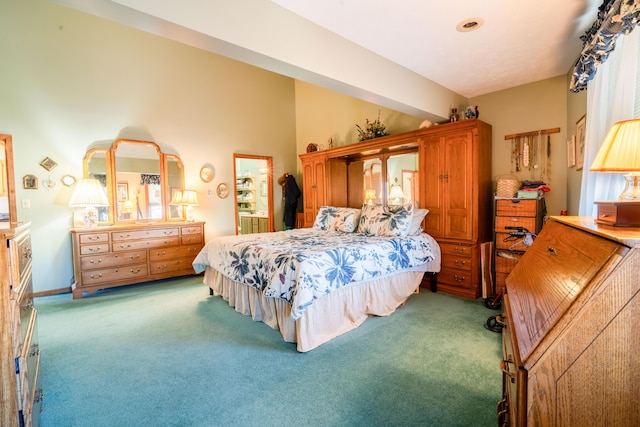 bedroom featuring carpet