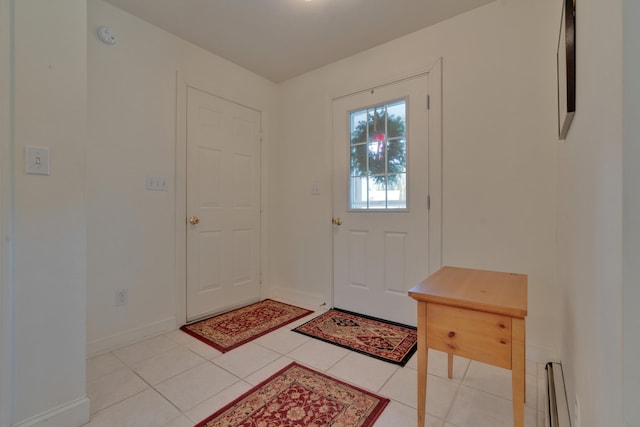 view of tiled entryway