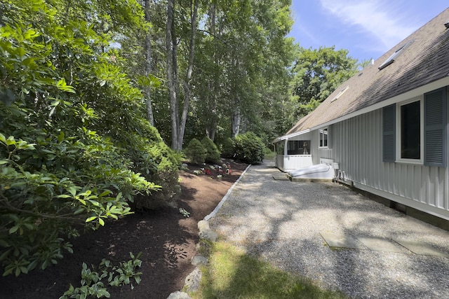 view of yard with a patio area