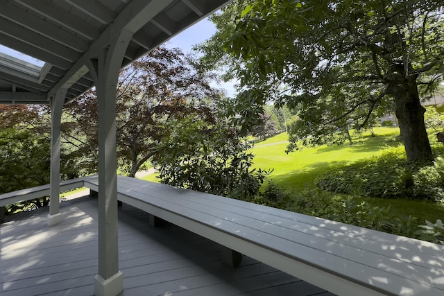 view of wooden terrace