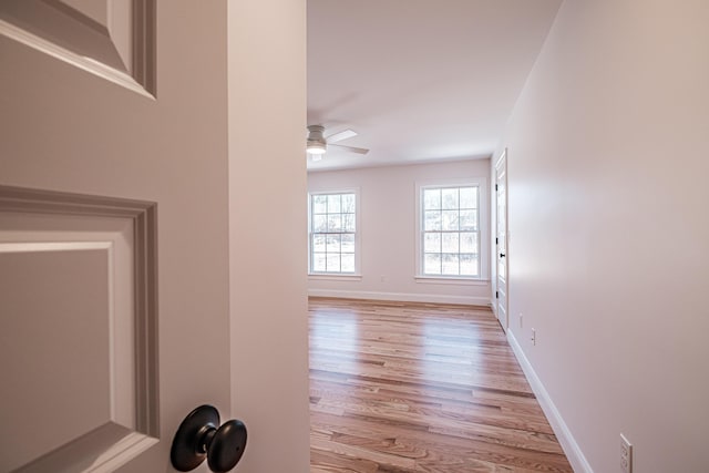 interior space featuring light hardwood / wood-style flooring