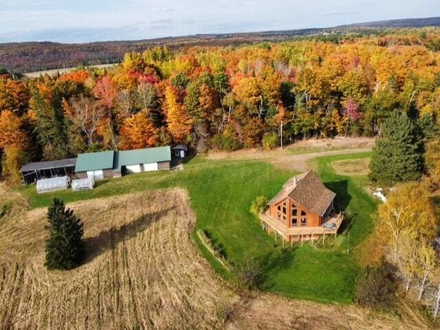 55 Brown Rd, Oakfield, ME 04763 - drone / aerial view