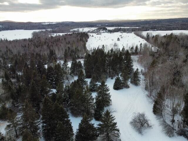 55 Brown Rd, Oakfield, ME 04763 - view of snowy aerial view