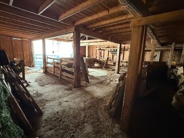 55 Brown Rd, Oakfield, ME 04763 - view of horse barn