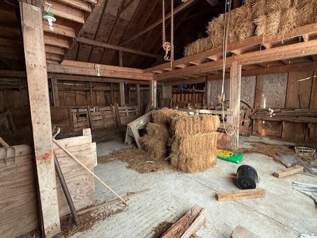 55 Brown Rd, Oakfield, ME 04763 - view of horse barn