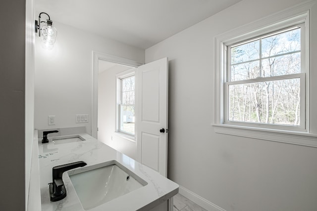 bathroom featuring vanity