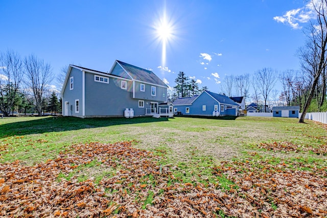 exterior space with a lawn