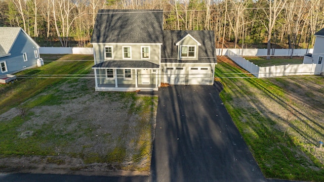 exterior space with covered porch