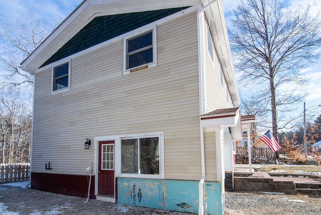 view of back of property