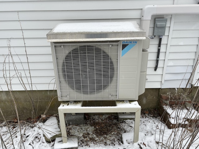 exterior details with ac unit