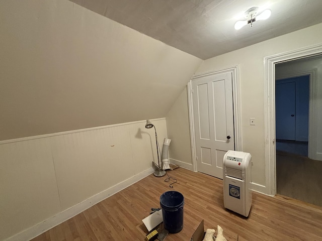 interior space with light wood-type flooring