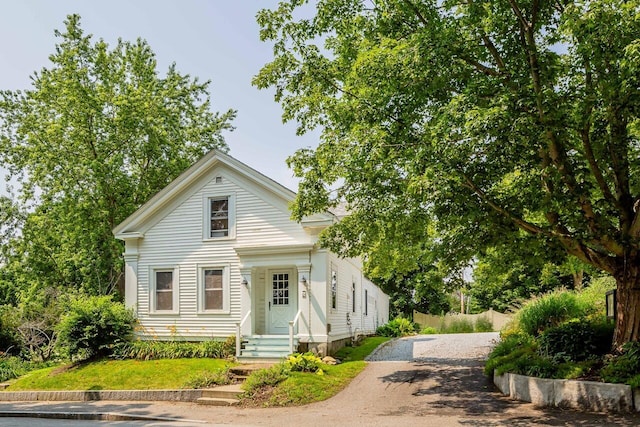 view of greek revival house