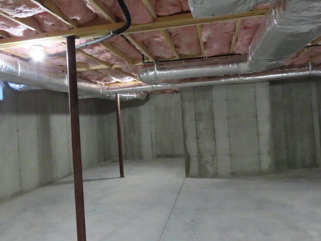 view of basement