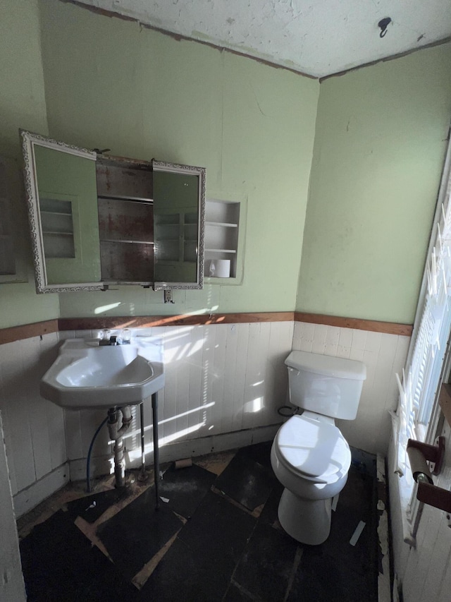 bathroom with toilet and sink