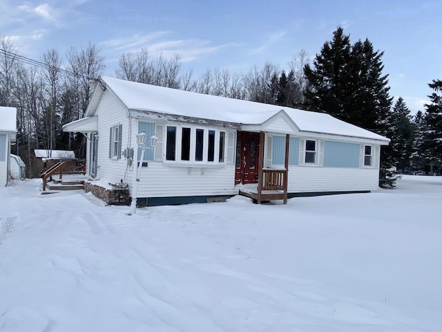 view of front of home