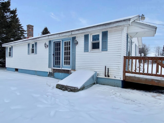 exterior space featuring a deck