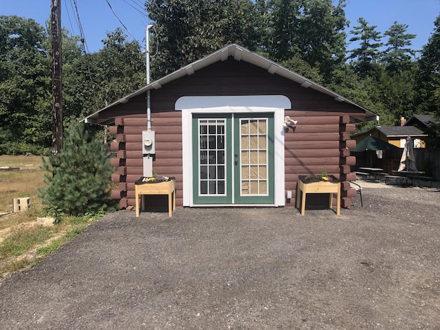 view of outbuilding