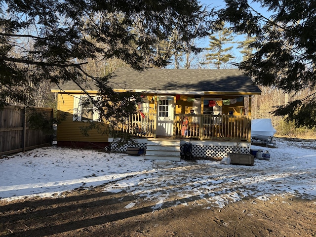 view of front of home