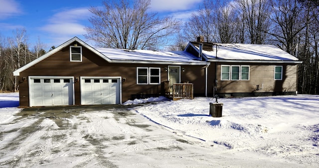 ranch-style house with a garage