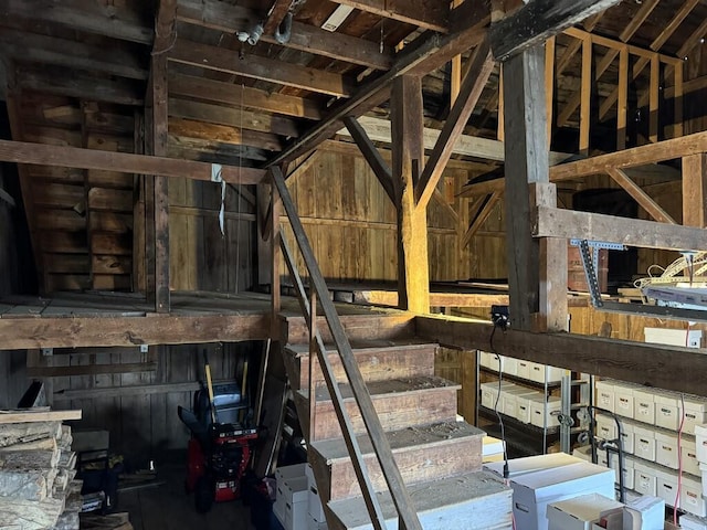 view of attic