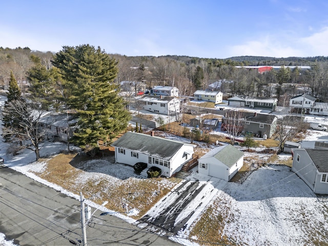 7 Meadow Ln, Lewiston, ME 04240 - snowy aerial view featuring a residential view