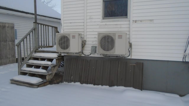 exterior space featuring ac unit