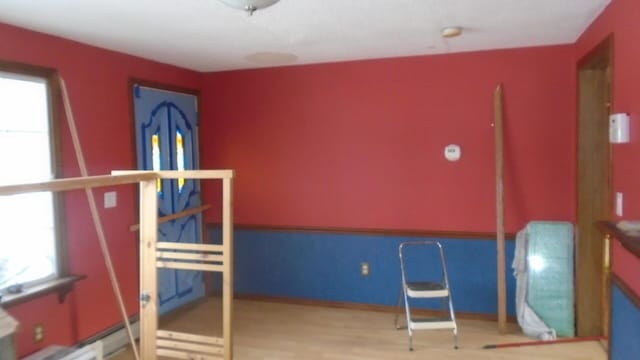 bedroom featuring light wood-type flooring