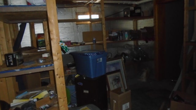 view of storage area