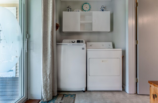 186 Mountain View Ave, Madawaska, ME 04756 - washroom featuring washer and dryer and light tile patterned floors