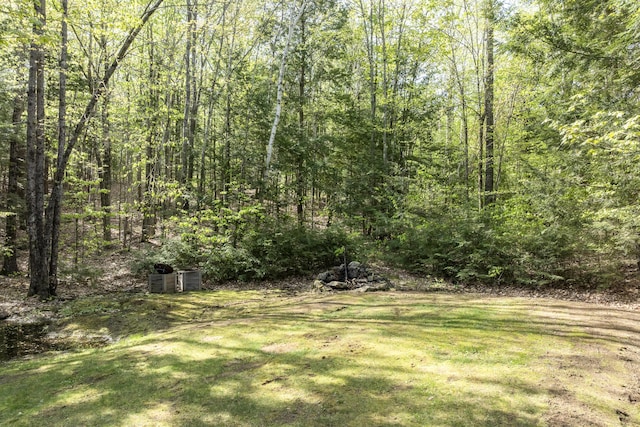 16 Hayden Hill Rd, Litchfield, ME 04350 - view of grassy yard featuring a wooded view